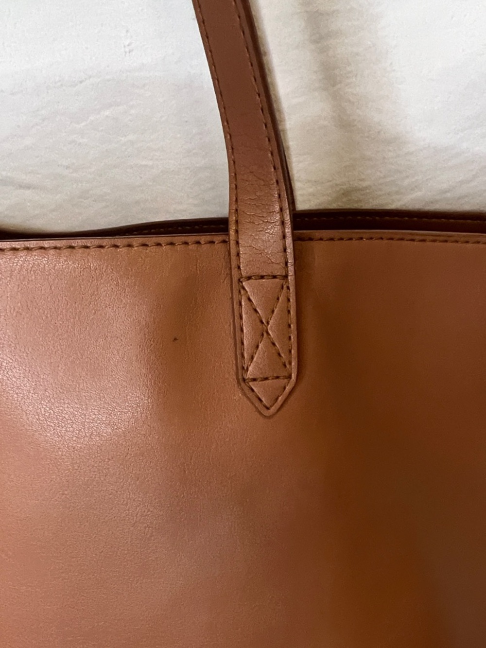 Madewell Cognac Brown Plant Based Faux Leather . - Picture 4 of 12